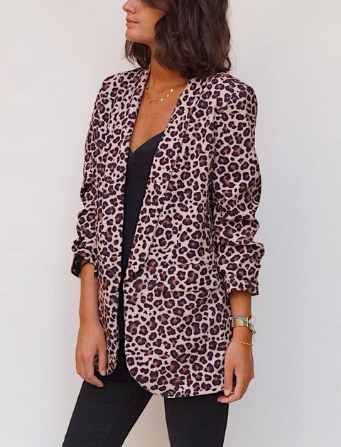 Blazer Estampado Leopardo