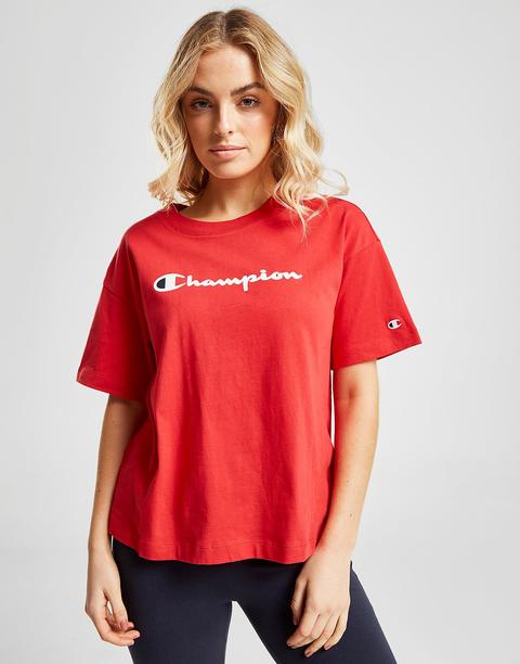 womens red champion shirt