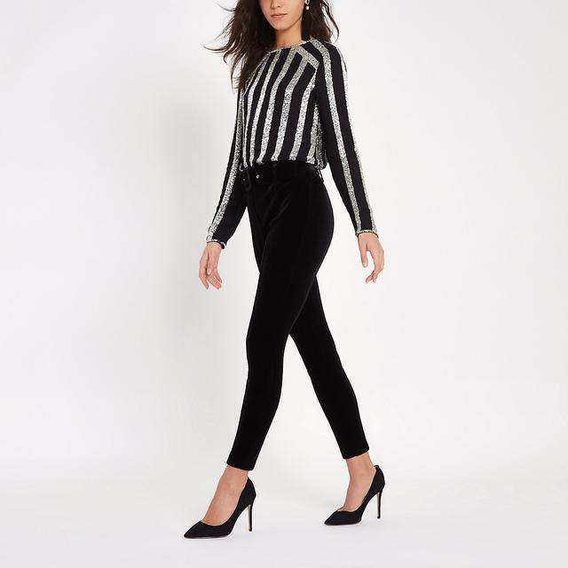 river island velvet trousers