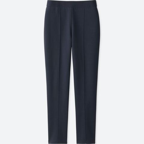 Women Ponte Knit Slim Fit Trousers