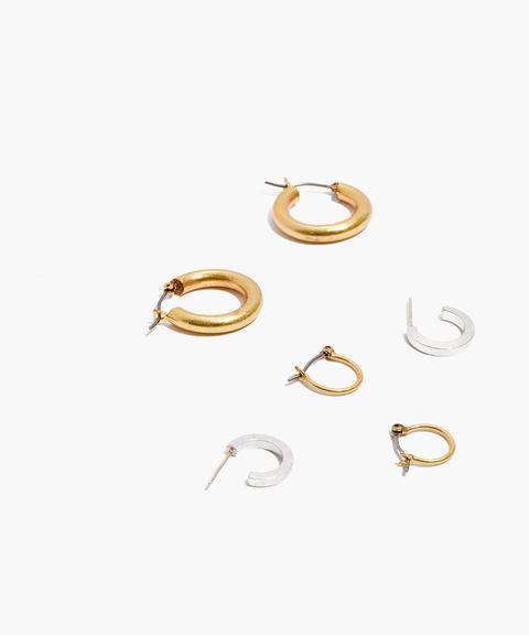 Three-pack Hoop Earring Set