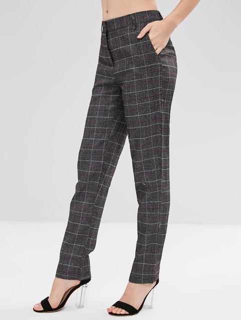 Pantaloni A Quadri Multi