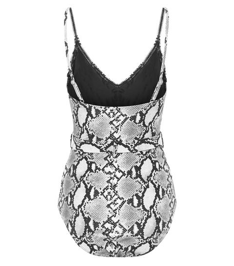 new look snake print swimsuit