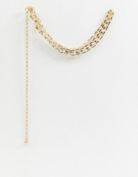 Glamorous Chunky Gold Chain Waist And Hip Belt