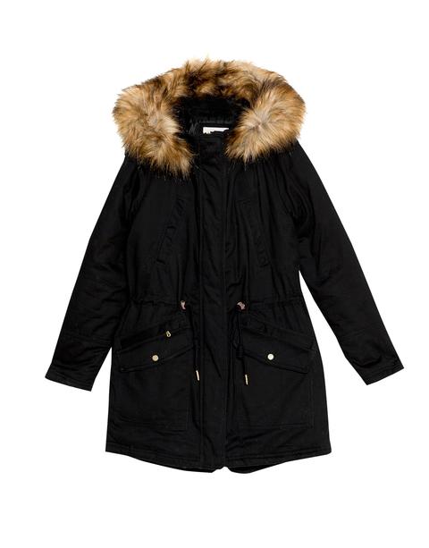 Parka Algodón Capucha Pelo