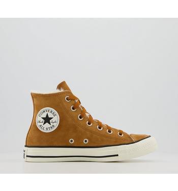 Converse All Star Hi Burnt Sienna Shearling Exclusive