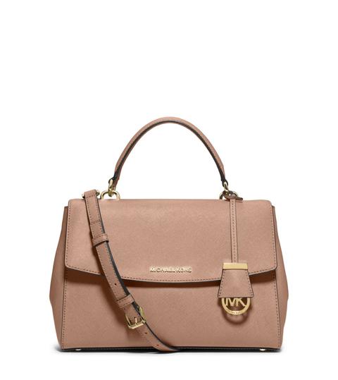 Bolso Satchel Ava Mediano De Piel Saffiano