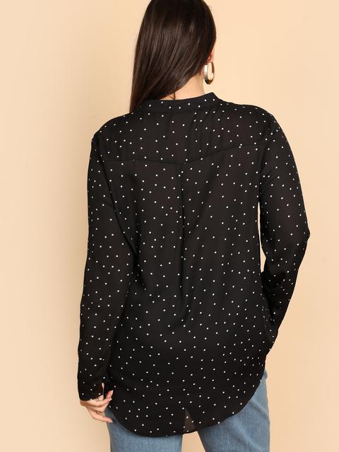 camicia a pois