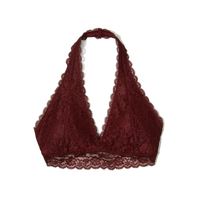 hollister red bralette