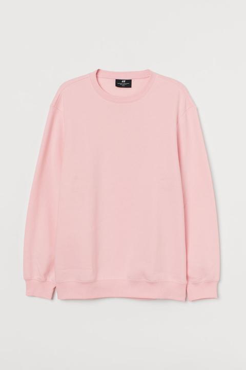 Sudadera Relaxed Fit - Rosa