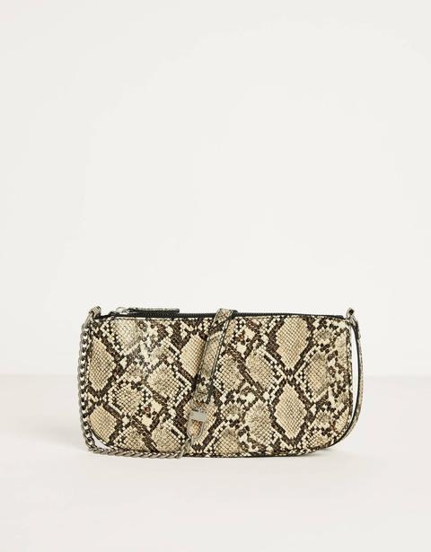 Bolso Efecto Piel De Serpiente