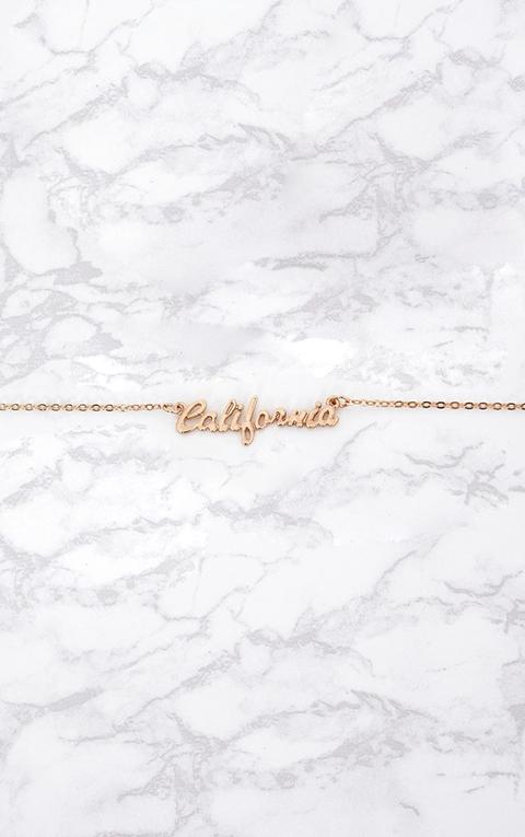 Gold 'california' Necklace