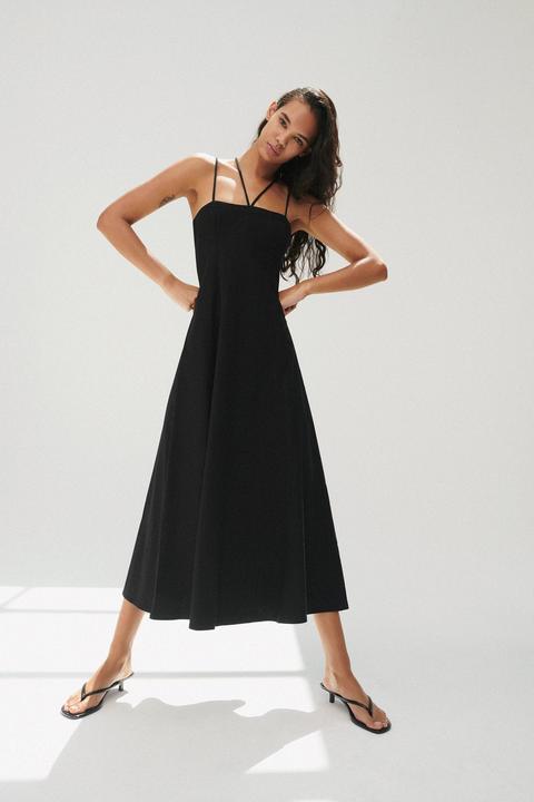 Vestido Con Lino