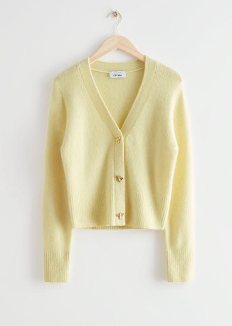 Bee Button Alpaca Blend Cardigan