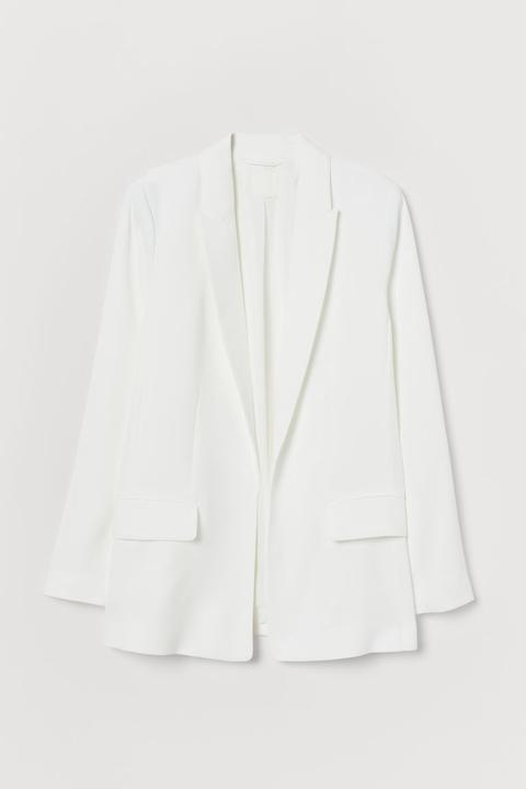 H & M - Giacca Lunga - Bianco