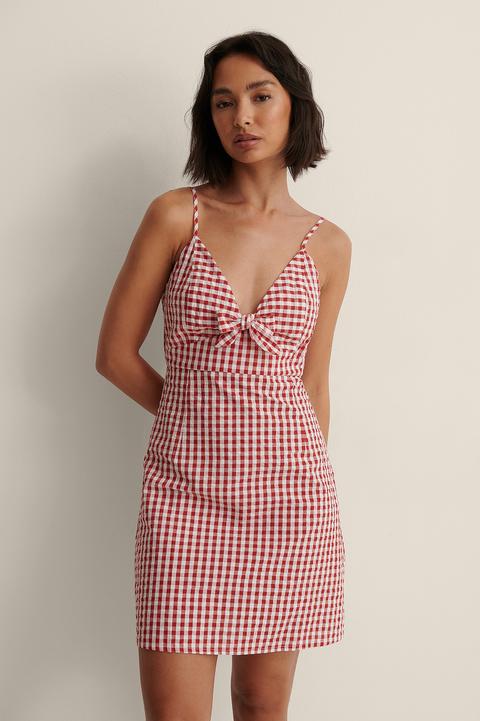 Organic Gingham Mini Dress