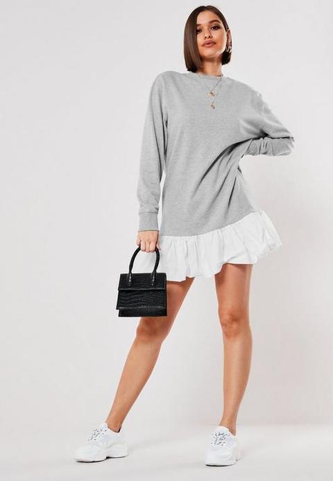 sweater dress with frill