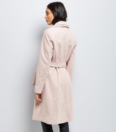 Mink Layered Collar Belted Coat