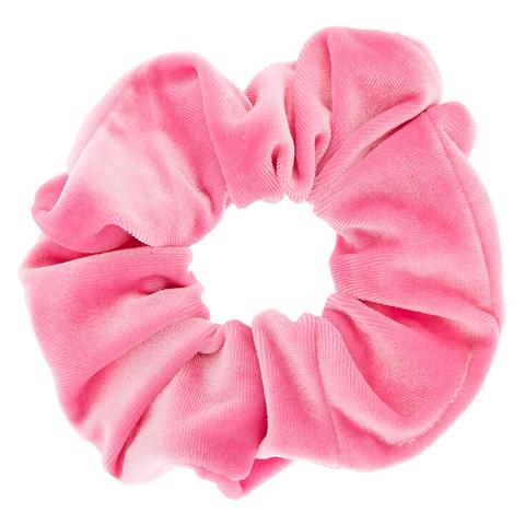 Claire's Chouchou En Imitation Velours - Rose