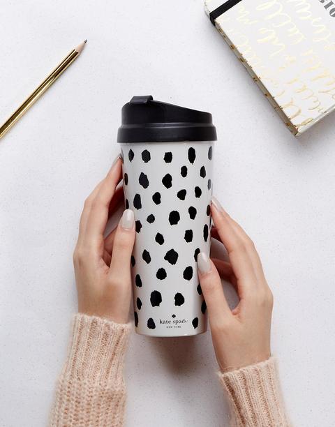 Kate Spade - Tazza Thermos Con Fenicotteri E Pois - Multicolore