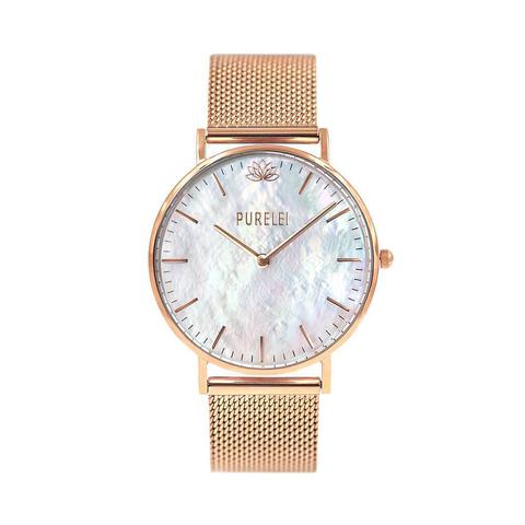Montre Pearl Rose Gold Mesh