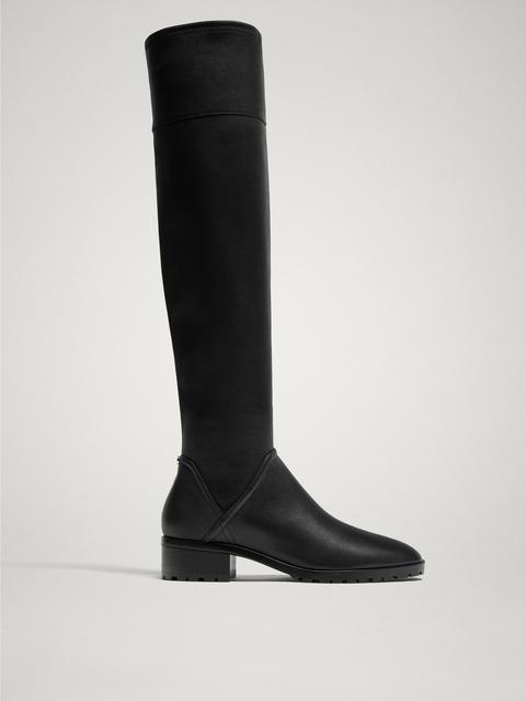 Bota Piel Negro