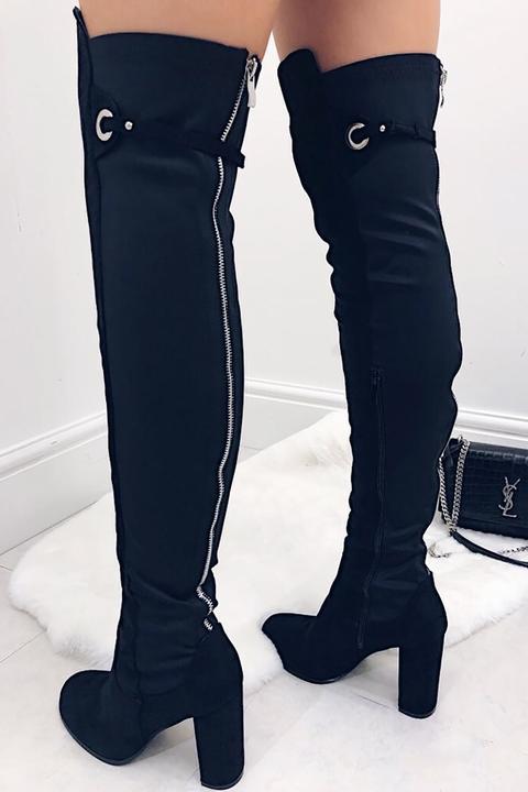lycra over the knee boots