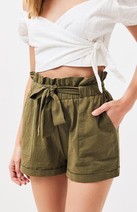 Pacsun on sale paperbag shorts