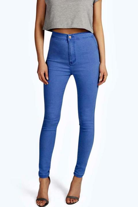 True Blue High Rise Tube Jeans