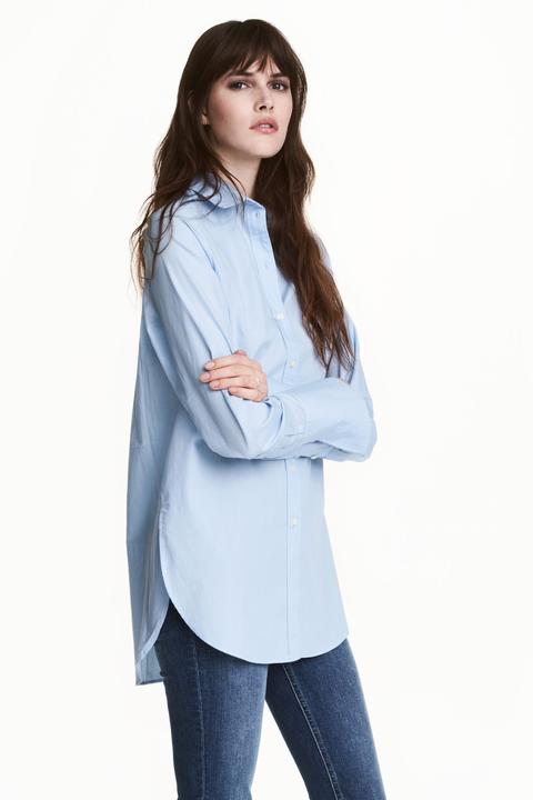 Camicia Ampia In Cotone