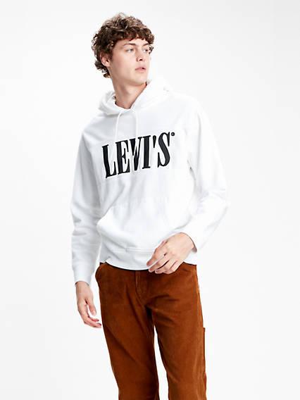 Relaxed Graphic Hoodie - White