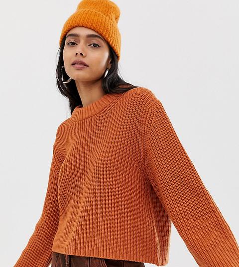 Weekday – Pullover In Dunkel-orange