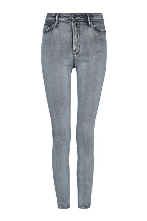 Jeans Skinny Vita Alta Grigi