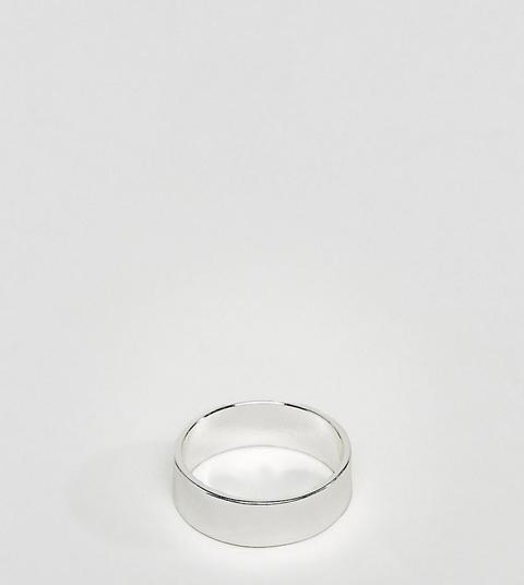 Asos Design Plus Ring In Silver Tone