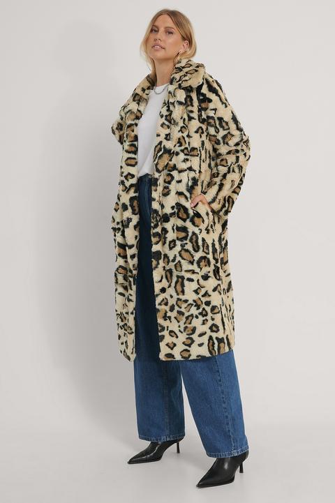 Na-kd Trend Faux Fur Coat - Multicolor