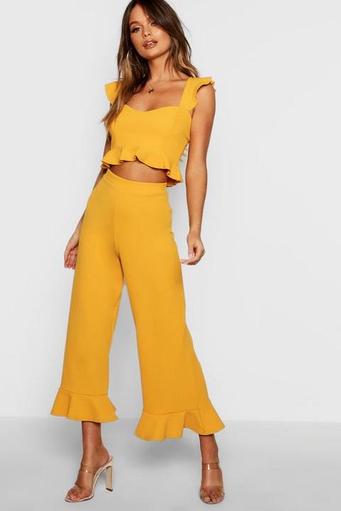 Frill Bralet & Hem Trouser Co-ord