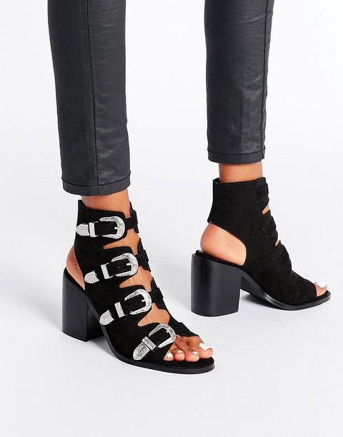 Sandalias De Tacón Estilo Western Tarvo De Asos