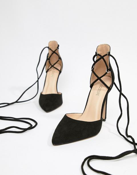 Public Desire Classy Black Tie Up 