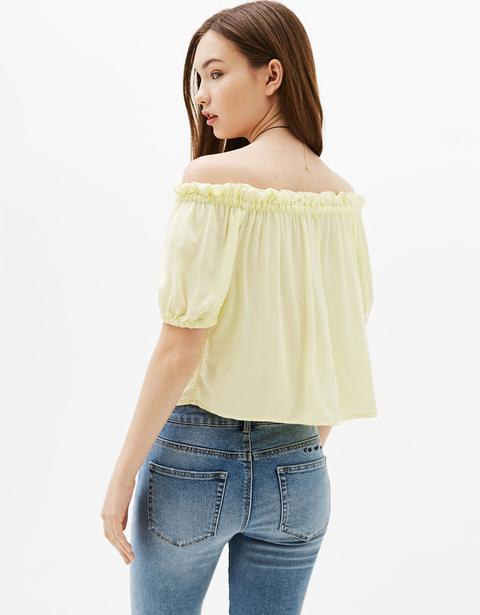 Blusa Escote Mesonera Volumen