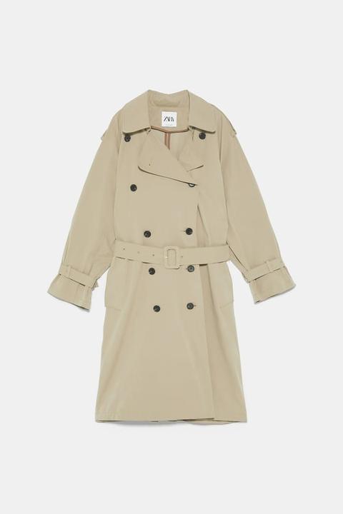 Wasserabweisender Trenchcoat Mit Doppelreihiger Knopfleiste