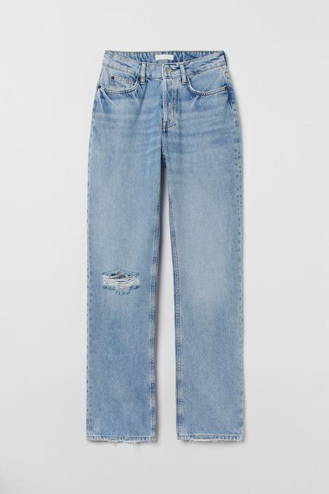 Straight High Jeans - Azul