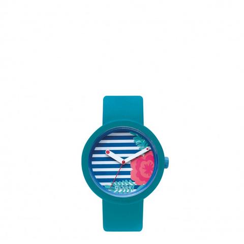 O Clock Acqua Con Meccanismo Lines + Flowers Corallo