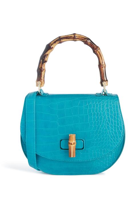 Bolso De Serpiente Azul