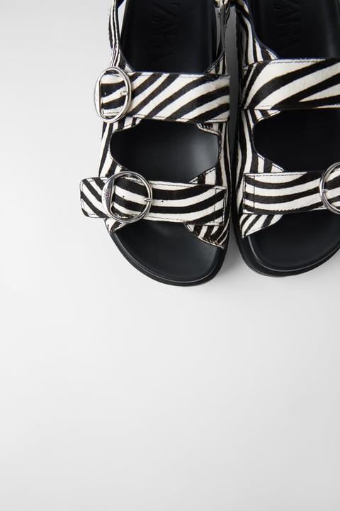 zara zebra sandals