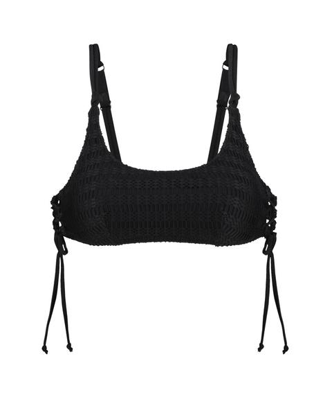 Hunkemöller Top De Bikini Corto Tied Down Negro