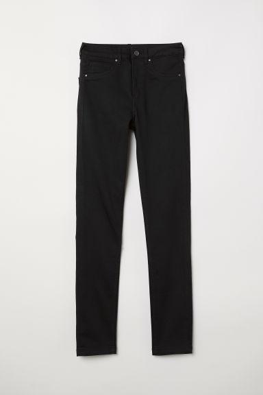 H & M - Skinny High Waist Jeggings - Nero