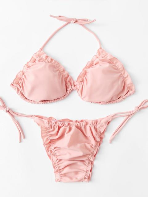 Bikini Ruffle Self Tie