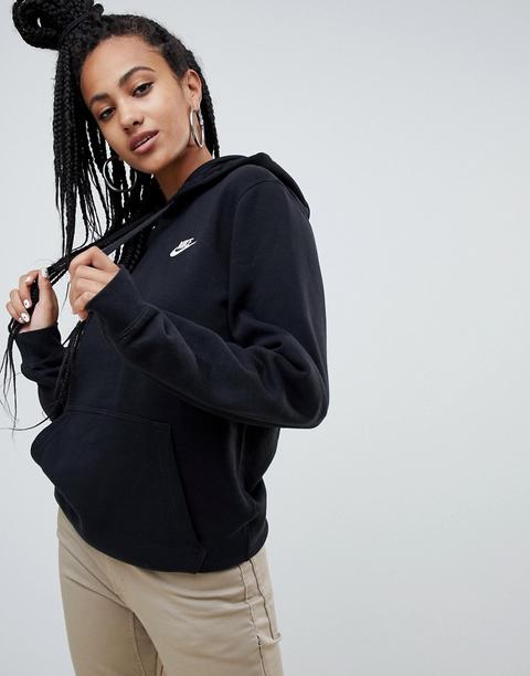 Sudadera Con Capucha Y Logo De La Firma En Negro Club De Nike