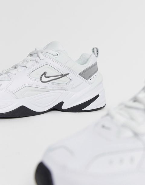 nike m2k tekno trainers in white