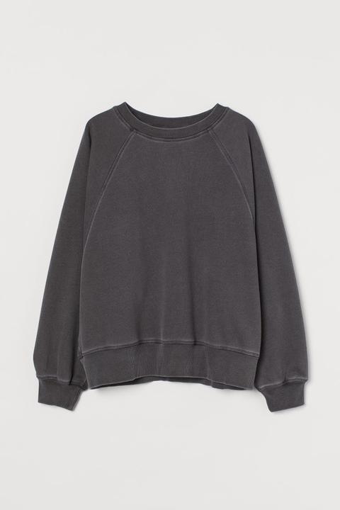 Cotton-blend Sweatshirt - Grey